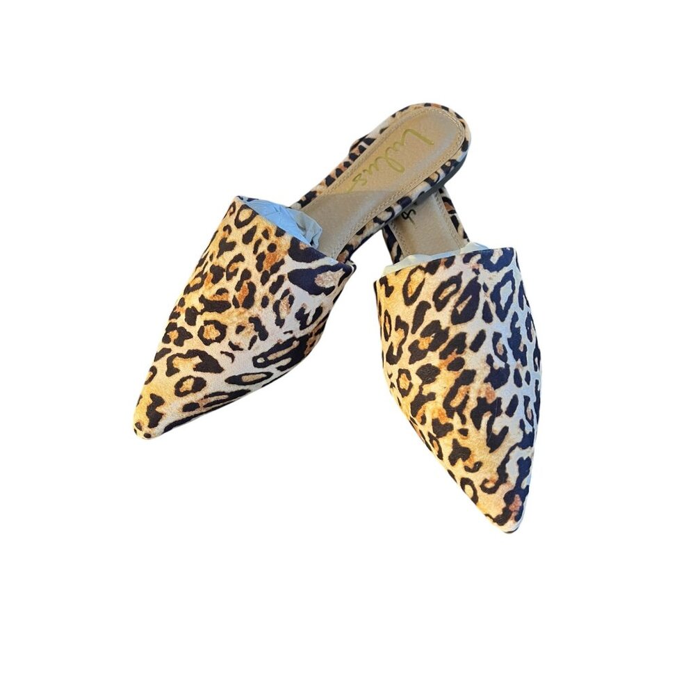 Lulus Casual Leopard Print Slip-On Flats Sz 7 - Picture 3 of 4